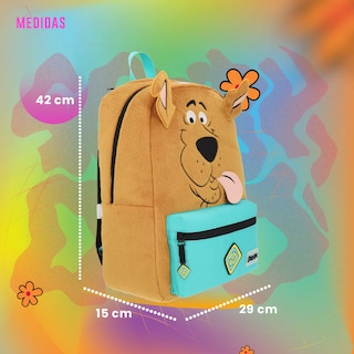 Foto 7 | Foto 7 | Mochila Escolar Scooby Doo Reversible Cafe Edicion Limitada Backpack
