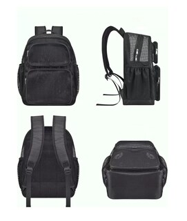 Foto 5 | Foto 5 | Mochila De Viaje De Malla Resistente Negro