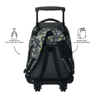 Foto 3 | Foto 4 | Mochila Grande Con Ruedas Porta Laptop 15.4 | 25 L Renglon