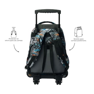 Foto 3 | Foto 4 | Mochila Grande Con Ruedas Porta Laptop 15.4 | 25 L Renglon