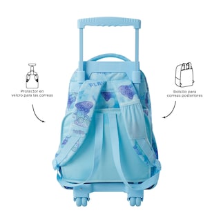 Foto 3 | Foto 4 | Mochila Grande Con Ruedas Porta Laptop 15.4 | 25 L Renglon