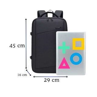 Foto 2 | Foto 2 | Mochila Porta Laptop Con Puerto De Carga Usb Color Negro