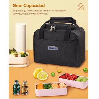 Foto 3 | Foto 3 | Lonchera Bolsa Térmica Aislamiento Frio y Calor Eo Safe Imports Esi-11427 Negro