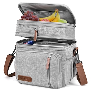 Foto 1 | Foto 1 | Bolsa de Almuerzo Miycoo Gris de Dos Pisos con Aislamiento 15 L - Venta Internacional