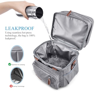 Foto 5 | Foto 5 | Bolsa de Almuerzo Miycoo Gris de Dos Pisos con Aislamiento 15 L - Venta Internacional