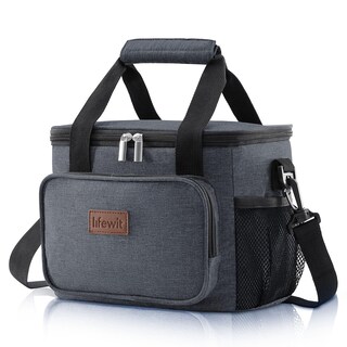 Foto 1 | Foto 1 | Lonchera Lifewit Gris Oscuro Mediana Aislante 8.5 L - Venta Internacional