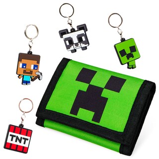 Foto 1 | Foto 1 | Set De Regalo Con Carteras Y Llaveros Minecraft Para Niños - Venta Internacional.