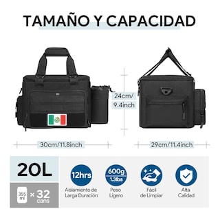 Foto 2 | Foto 2 | Lonchera Termica Táctica 20 L Eo Safe Imports Esi-19517 Negro