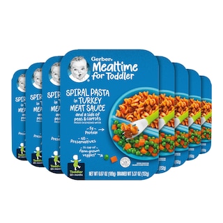 Foto 1 | Foto 1 | Comida Para Niños Pequeños Gerber Lil Entrees, Pasta En Espiral Y Salsa De Pavo, 200 G - Venta Internacional.