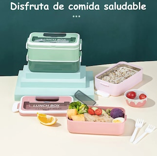 Foto 4 | Foto 4 | Xtellar Lonchera De 1600ml Con Cubiertos Integrados Para Comidas Frescas Y Sabrosas