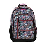 Mochila Chenson Mixco Happy Girl Negra para Niña