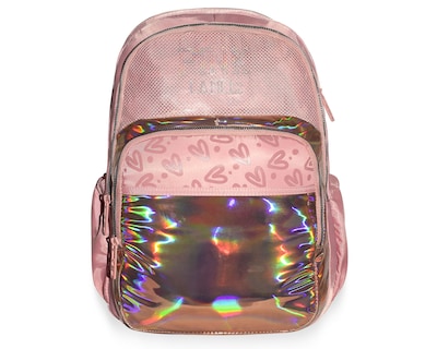Foto 1 | Foto 1 | Mochila Pink Label Corazones Tornasol Rosa