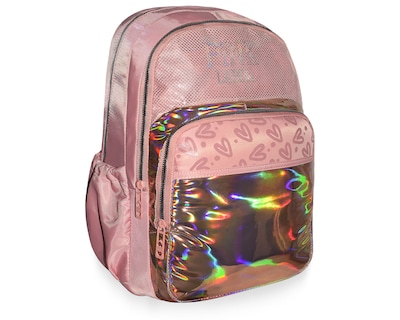 Foto 2 | Foto 2 | Mochila Pink Label Corazones Tornasol Rosa