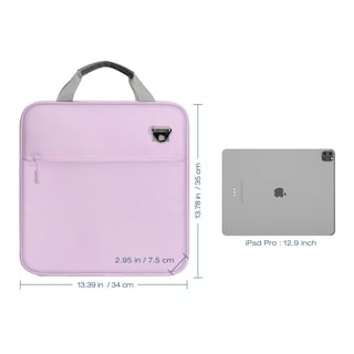 Foto 6 | Foto 6 | Carpeta Con Cremallera Moko De 2 Pulgadas Y 3 Anillos Con Correa Y Asa, Morado/gris - Venta Internacional.