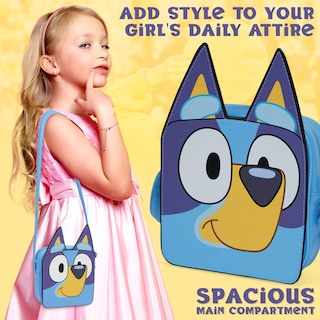 Foto 3 | Foto 3 | Bolso Bandolera Purse Bluey Para Niñas Y Adolescentes, Color Azul - Venta Internacional.