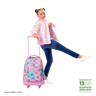 Foto 2 | Foto 2 | Mochila Grande Con Ruedas Porta Laptop 15.4 | 25 L Renglon Glitter