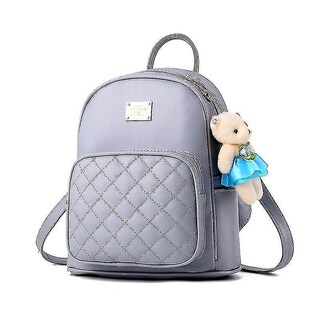 Foto 2 | Foto 2 | Mochila Huoguo De Cuero Azul Claro Para Mujer Y Niña - Venta Internacional.