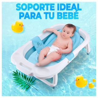 Foto 8 | Foto 8 | Soporte para Tina de Bebé Respaldo Bañera Antideslizante Azul