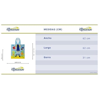 Foto 7 | Foto 7 | Toalla Tipo Poncho Us Expedition color Azul para Niño