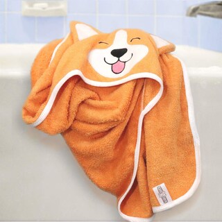 Foto 6 | Foto 6 | Toalla Con Capucha Para Bebé Corgi Dog, Ultrasuave Y Absorbente, Naranja - Venta Internacional.