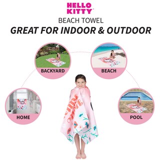 Foto 2 | Foto 2 | Toalla De Playa Franco Kids Hello Kitty, Algodón, 147 Cm X 71 Cm - Venta Internacional.