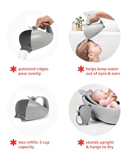 Foto 3 | Foto 3 | Vaso De Enjuague Para Bebés Skip Hop Moby, Sin Lágrimas, Color Gris Cascada - Venta Internacional.