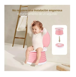 Foto 5 | Foto 5 | Inodoro Portátil Orinal Plegable Para Niños Rosa