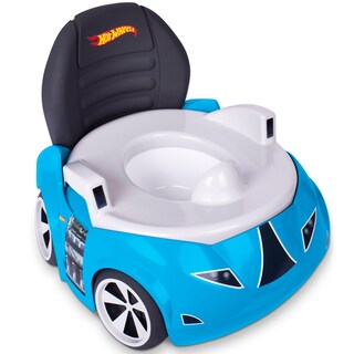 Foto 1 | Foto 1 | Inodoro Para Ir Al Baño Hot Wheels, Coche De Carreras Azul, Más De 12 M - Venta Internacional.