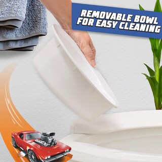 Foto 3 | Foto 3 | Inodoro Para Ir Al Baño Hot Wheels, Coche De Carreras Azul, Más De 12 M - Venta Internacional.