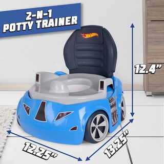 Foto 4 | Foto 4 | Inodoro Para Ir Al Baño Hot Wheels, Coche De Carreras Azul, Más De 12 M - Venta Internacional.