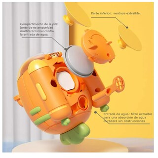 Foto 3 | Foto 3 | Juguete Regadera Baño Bebes Lab.g, Naranja