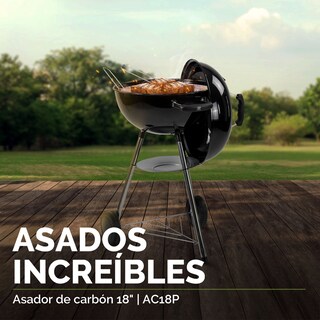 Foto 5 | Foto 5 | Asador de Carne de Carbón 18'' Avera Acero Premium Ac18p color Negro