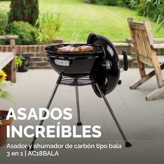 Foto 5 | Foto 5 | Asador de Carbón Ahumador 18'' Avera Ac18bala color Negro