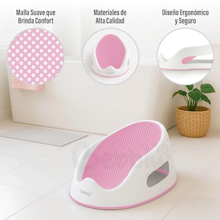 Foto 2 | Foto 2 | Bebbly Soporte Para Bañera De Bebé Antideslizante Con Base Ergonómica Reclinada Para Recién Nacido Ideal Para Baño Seguro