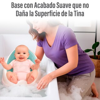 Foto 4 | Foto 4 | Bebbly Soporte Para Bañera De Bebé Antideslizante Con Base Ergonómica Reclinada Para Recién Nacido Ideal Para Baño Seguro