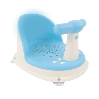 Foto 1 | Foto 1 | Asiento de Baño para Bebé Azul con Respaldo y Ventosas Antideslizantes