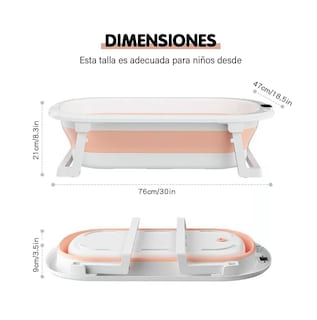 Foto 3 | Foto 3 | Bañera Belug Plegable color Rosa para Bebé
