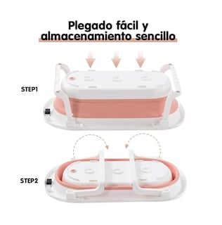 Foto 4 | Foto 4 | Bañera Belug Plegable color Rosa para Bebé