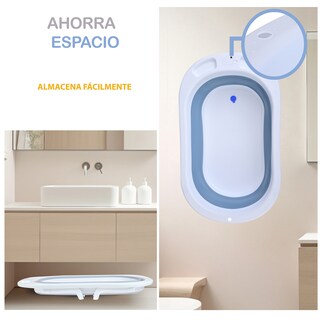Foto 6 | Foto 6 | Bañera Plegable EKE Life Home para Bebé más Cojín Azul