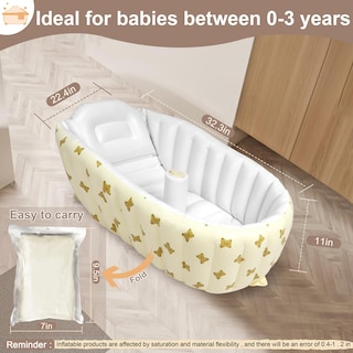 Foto 5 | Foto 5 | Bañera Para Bebés Mink De Recién Nacido A Niño Pequeño Con Bomba De Aire Integrada - Venta Internacional.