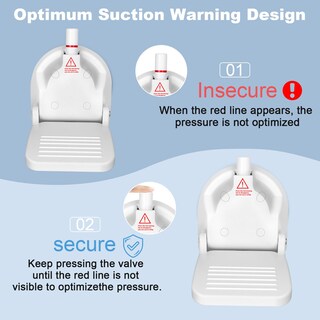 Foto 3 | Foto 3 | Reposapiés De Ducha Plegable Clio Para Afeitarse Las Piernas Con Ventosa - Venta Internacional.