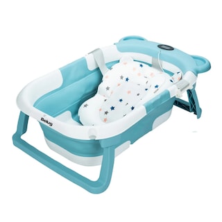 Foto 1 | Foto 1 | Bañera Tina Bebe Con Cojín 2pz Belug Azul Claro Blanco