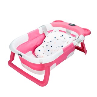 Foto 1 | Foto 1 | Bañera Tina Bebe Con Cojín 2pz Belug Rosa Blanco