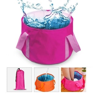 Foto 5 | Foto 5 | Bolsa Plegable Para Remojo De Pies Con Asas Para Niños Color Rojo Rosa - Venta Internacional.