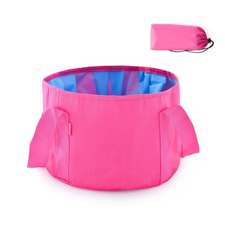 Foto 1 | Foto 1 | Bolsa De Baño Plegable Para Remojar Los Pies Portátil Para Niños Rosa Roja - Venta Internacional.