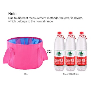 Foto 2 | Foto 2 | Bolsa De Baño Plegable Para Remojar Los Pies Portátil Para Niños Rosa Roja - Venta Internacional.