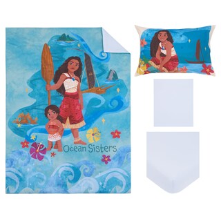 Foto 2 | Foto 2 | Juego De Cama Para Niños Pequeños Nojo Disney Moana 2 Ocean Sisters, 4 Piezas - Venta Internacional.