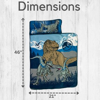 Foto 5 | Foto 5 | Alfombrilla De Siesta Para Niños Pequeños Jurassic World, 60 X 115 Cm, Con Almohada Y Manta - Venta Internacional.