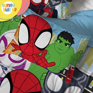 Foto 6 | Foto 6 | Set De Edredón Para Niños Pequeños Sunny Side Up Marvel Spidey & Friends - Venta Internacional.