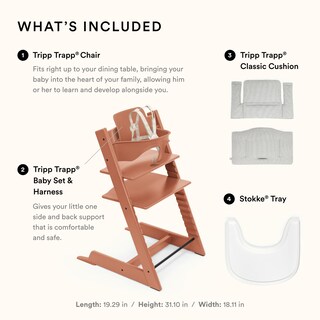 Foto 5 | Foto 5 | Trona Stokke Tripp Trapp 2 De Terracota Con Cojín Y Bandeja - Venta Internacional.